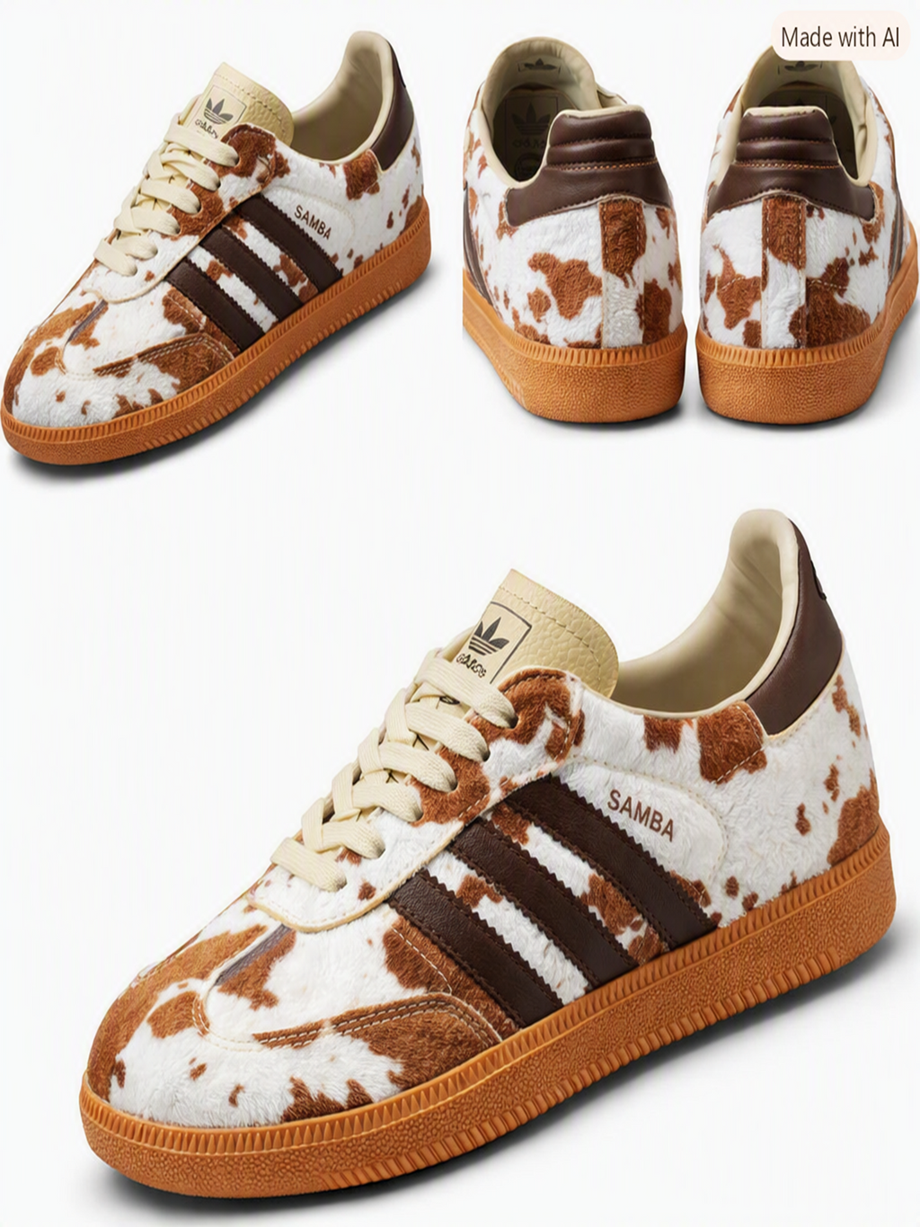 Adidas Samba Cow Print – Kahverengi Desenli Özel Seri