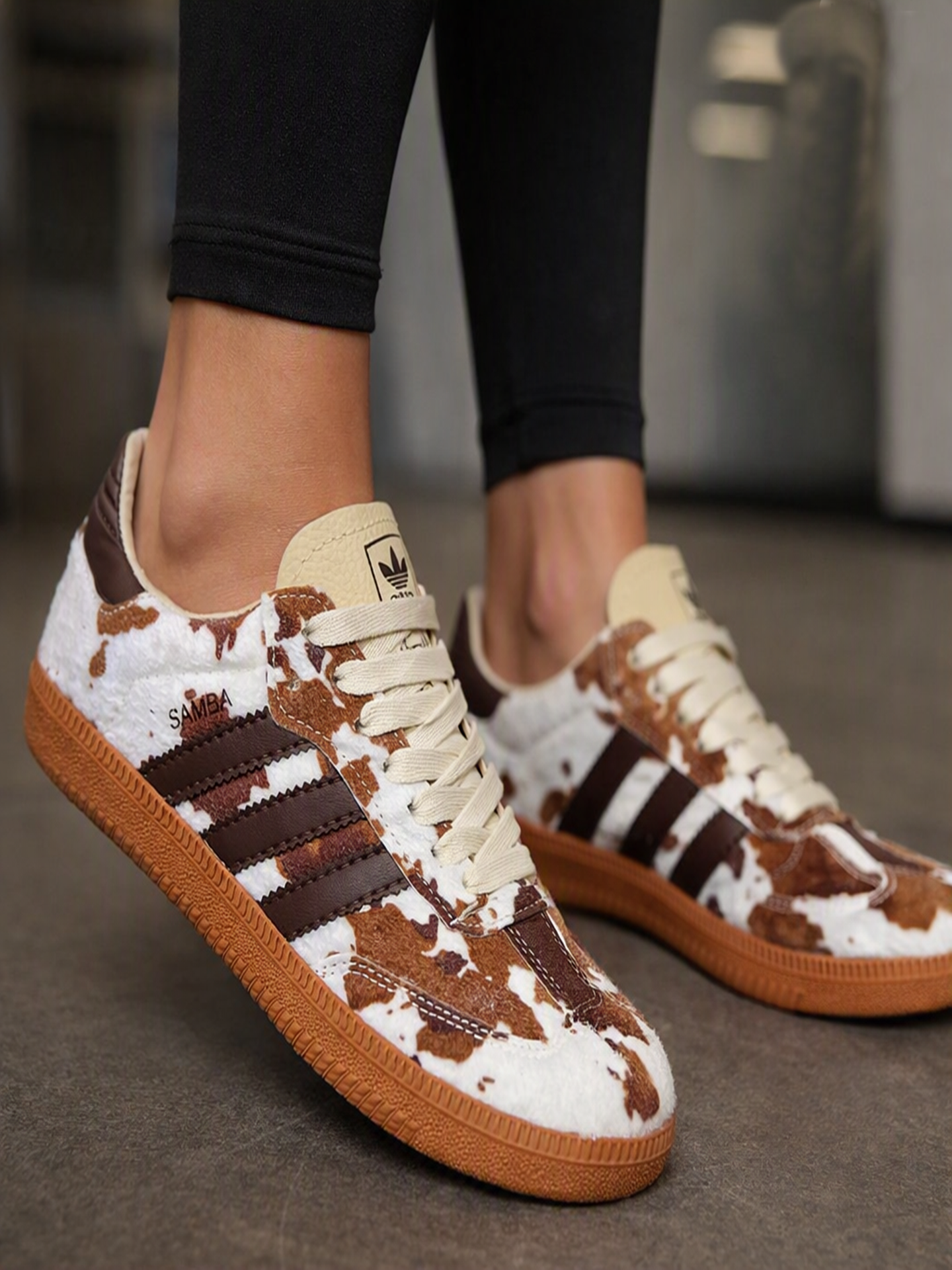 Adidas Samba Cow Print – Kahverengi Desenli Özel Seri