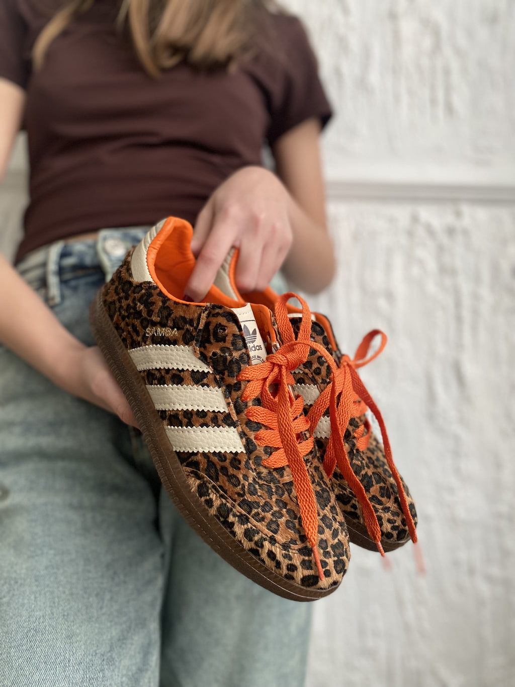 Adidas Samba Leopard Print – Turuncu Bağcıklı Özel Seri