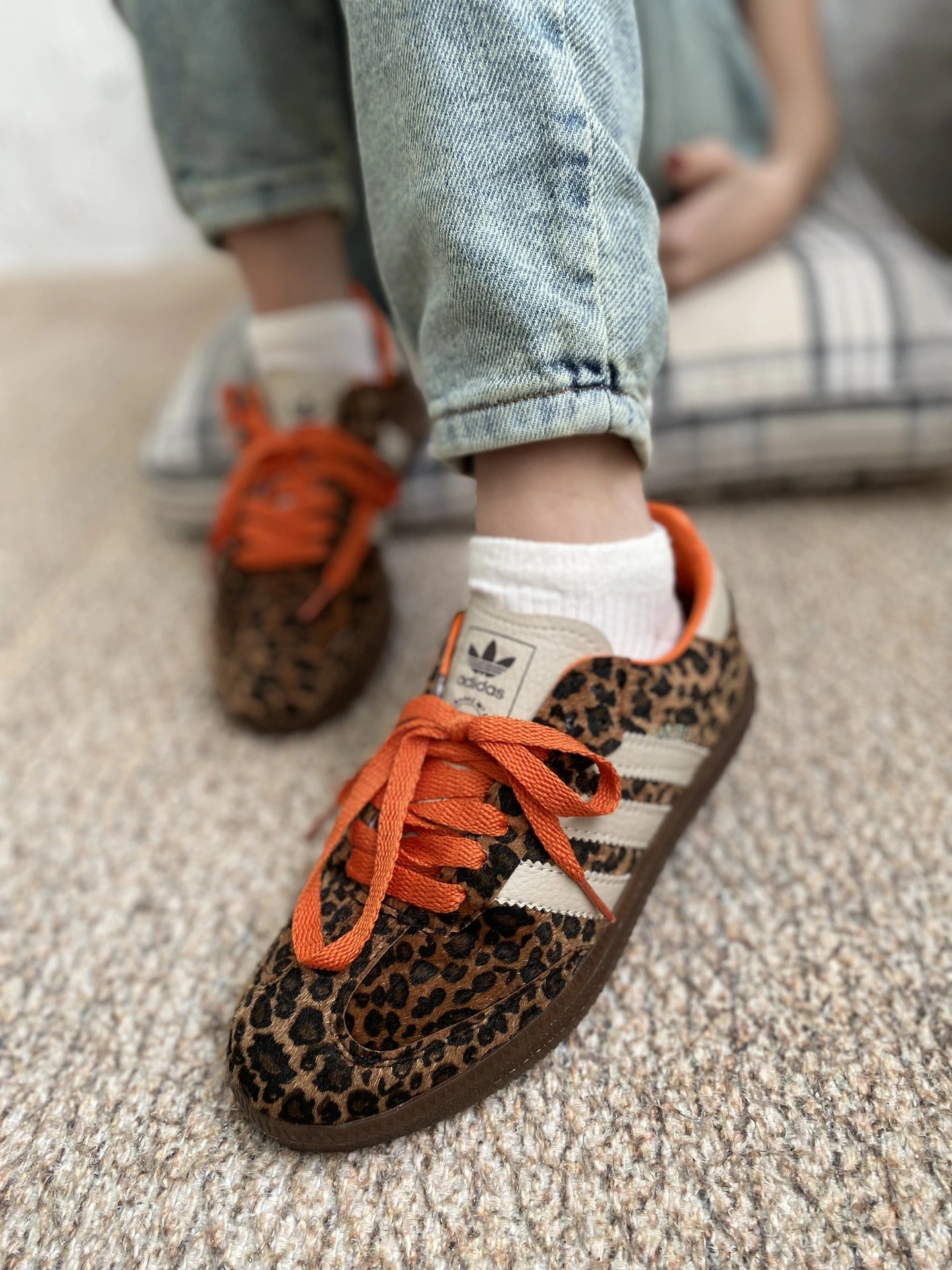 Adidas Samba Leopard Print – Turuncu Bağcıklı Özel Seri